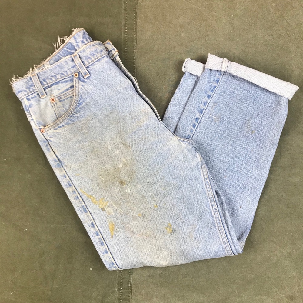 1990s Thrashed Levi's Orange Tab Jeans 35W X 28.5L
